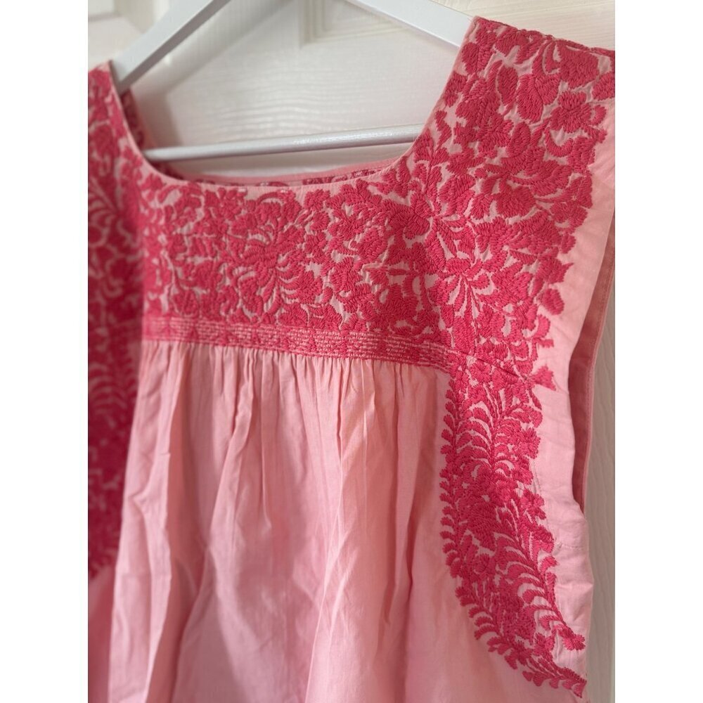 J. Marie Women's Pink Embroidered Lightweight Blouse Sleeveless Size S - Picture 13 of 14